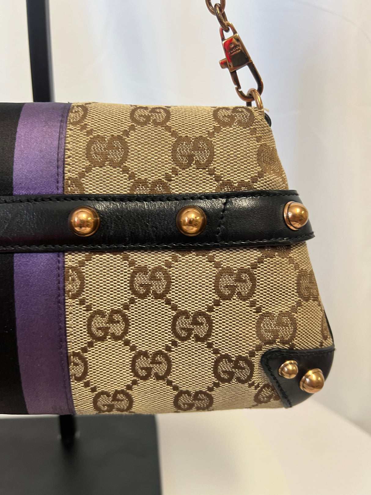 Tom Ford Era Gucci Horsebit GG Canvas Convertible Shoulder Bag & Clutch