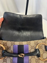Tom Ford Era Gucci Horsebit GG Canvas Convertible Shoulder Bag & Clutch