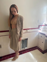 1980's Neiman Marcus Beige Skirt Suit