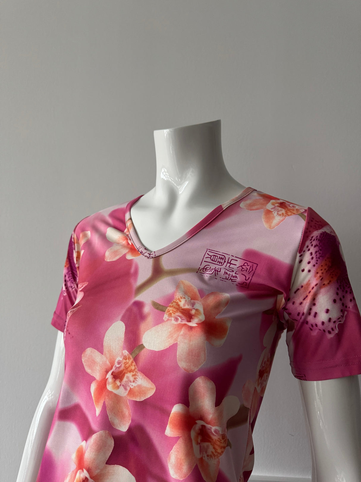 Pink Orchid Print T-shirt