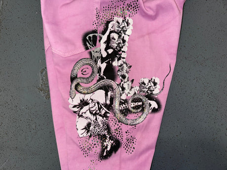 JUST CAVALLI Light Purple Low Rise Capri Pants