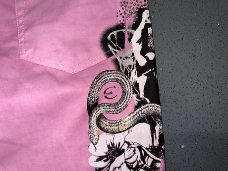 JUST CAVALLI Light Purple Low Rise Capri Pants