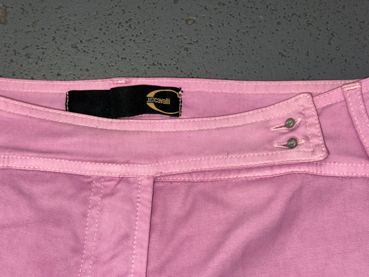 JUST CAVALLI Light Purple Low Rise Capri Pants