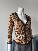 MOSCHINO Leopard Print Cardigan