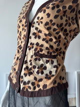 MOSCHINO Leopard Print Cardigan