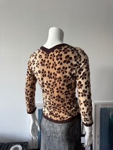MOSCHINO Leopard Print Cardigan