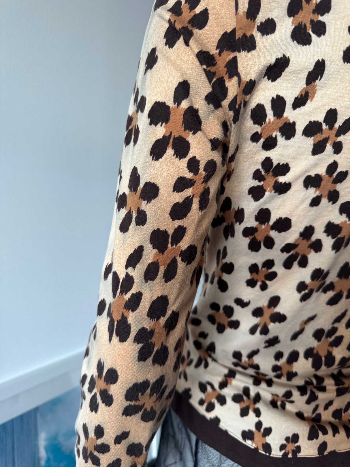 MOSCHINO Leopard Print Cardigan