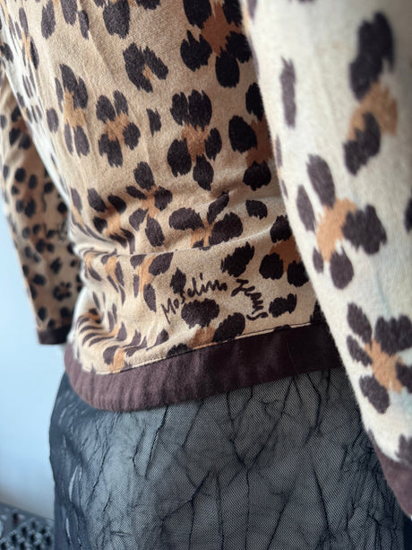 MOSCHINO Leopard Print Cardigan