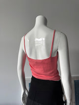 BLUMARINE Coral Sweater Tank Top