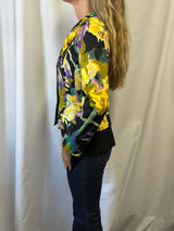 Vintage Christian Lacroix Paris Floral Print Blazer