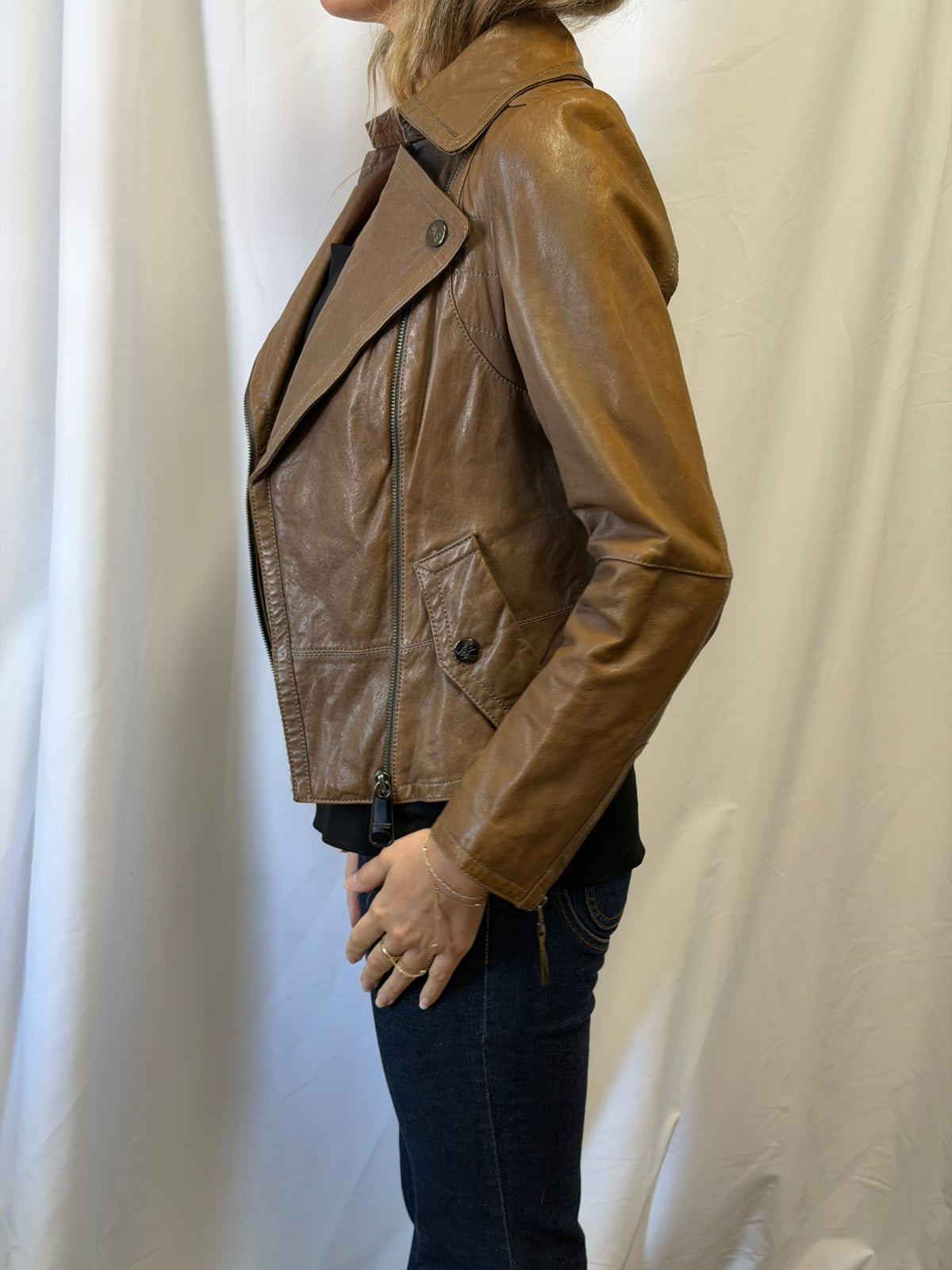 Burberry London Leather Biker Jacket