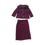 1960's Maroon and Black Knit Set