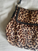Fendi Jumbo Chef Leopard Pony Hair Hobo Bag