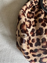 Fendi Jumbo Chef Leopard Pony Hair Hobo Bag
