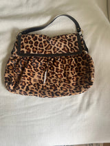 Fendi Jumbo Chef Leopard Pony Hair Hobo Bag