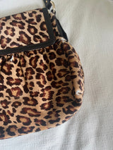 Fendi Jumbo Chef Leopard Pony Hair Hobo Bag