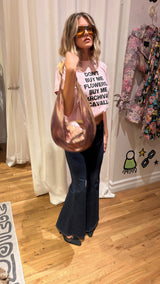 Chloé Phoebe Philo Blush Metallic Chainmail Hobo Bag