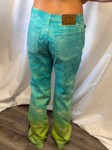Cavalli Jeans Gradient Tie-Dye Flare Jeans