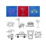 NYC Icons Cocktail Napkin Set (Variety Pack)