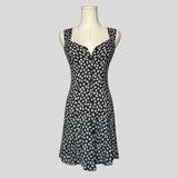 Floral button up mini dress