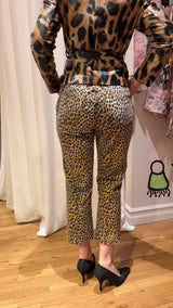 Dolce & Gabbana Leopard Print Cropped Pants