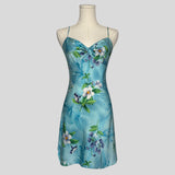 Tropical floral slip and robe set