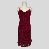 Velvet burnout slip dress