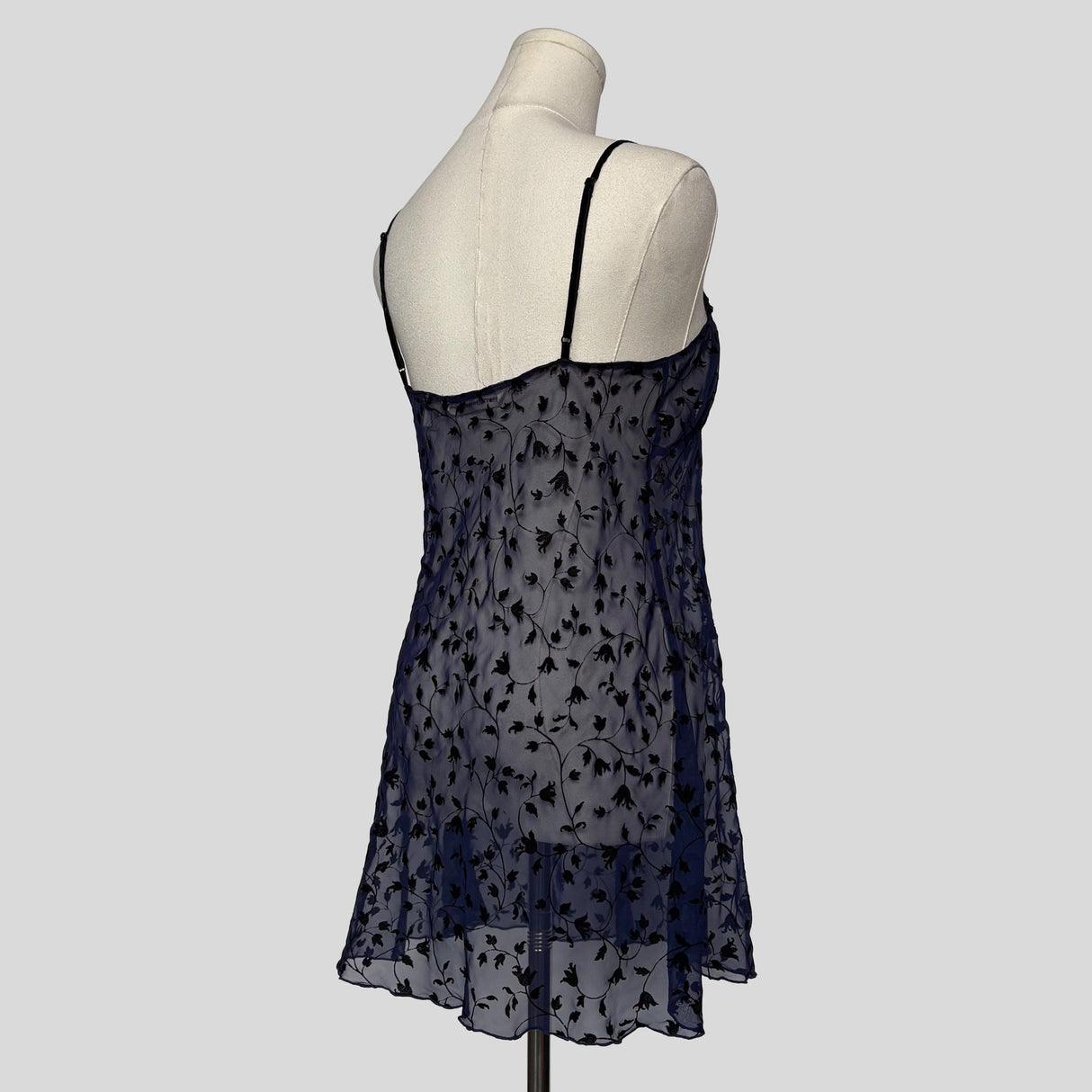 Velvet burnout babydoll slip