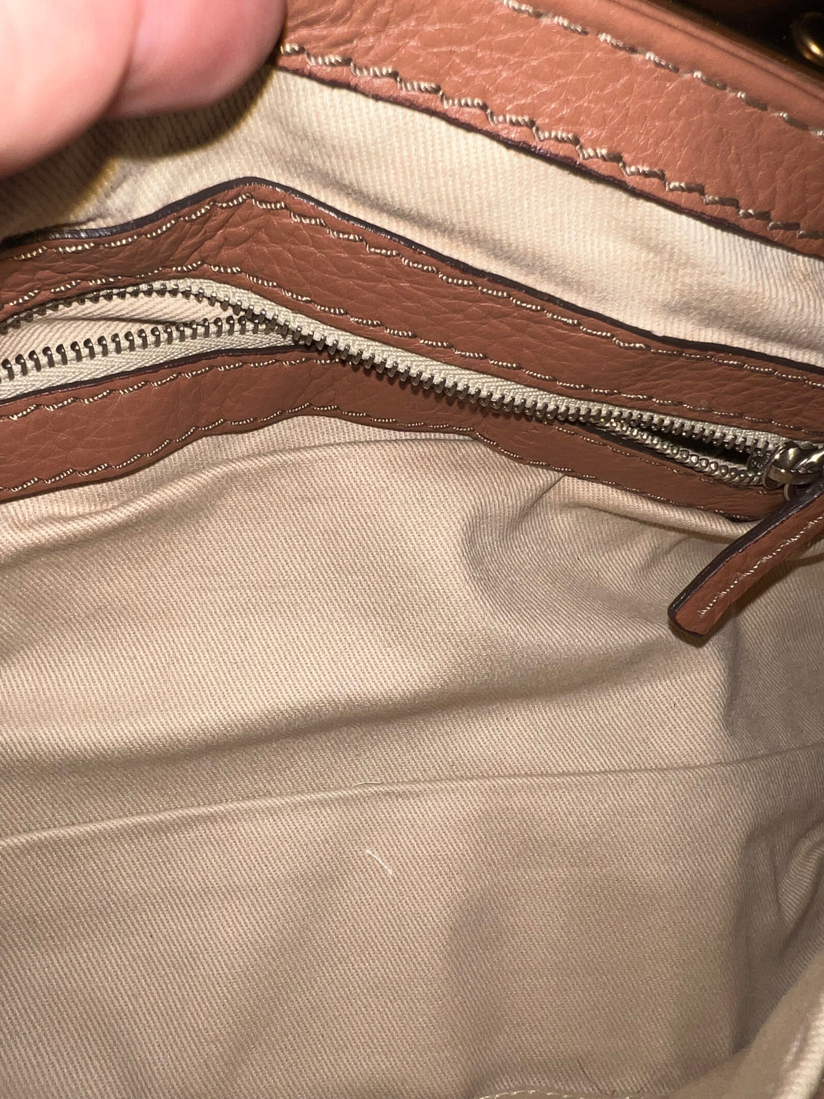Mini Chloé Paddington Leather Satchel Bag Handbag Warm Caramel