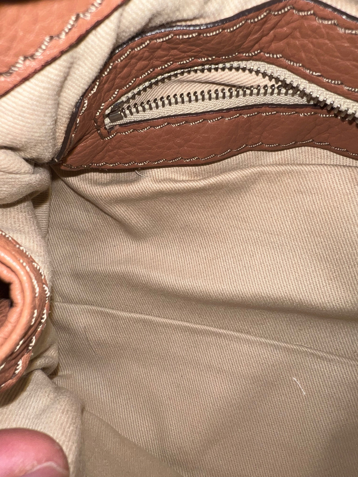 Mini Chloé Paddington Leather Satchel Bag Handbag Warm Caramel