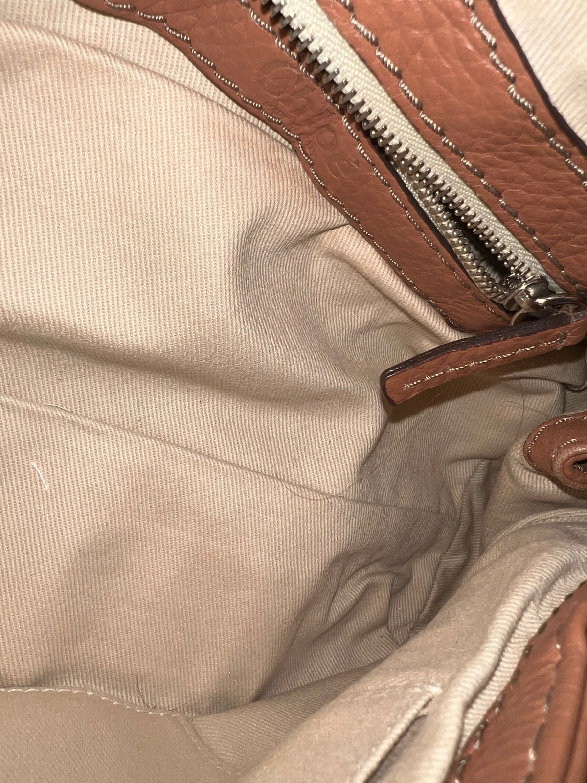 Mini Chloé Paddington Leather Satchel Bag Handbag Warm Caramel
