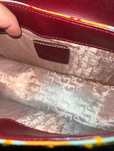 Christian Dior by John Galliano Paisley Canvas Shoulder Bag