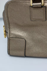 Loewe Anagram Leather Amazona Silver Bag