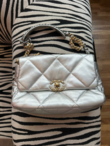 Chanel 22 Metallic Quilted Leather Shoulder Bag