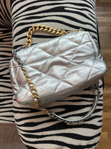 Chanel 22 Metallic Quilted Leather Shoulder Bag