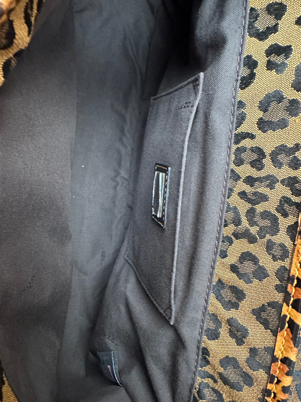 Fendi Leopard Print B Bag (w/ original dust bag)