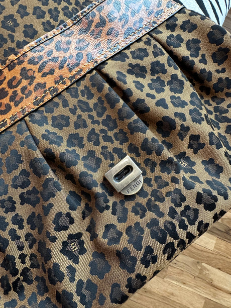 Fendi Leopard Print B Bag (w/ original dust bag)