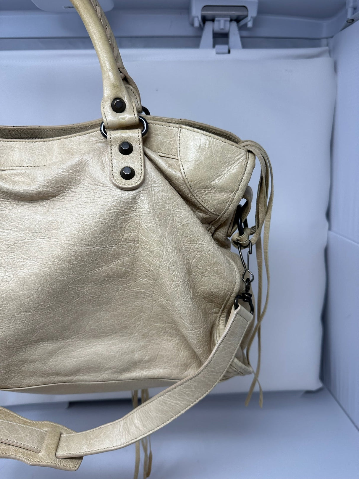 Balenciaga City Bag Ivory