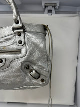 Balenciaga City Bag Silver with strap