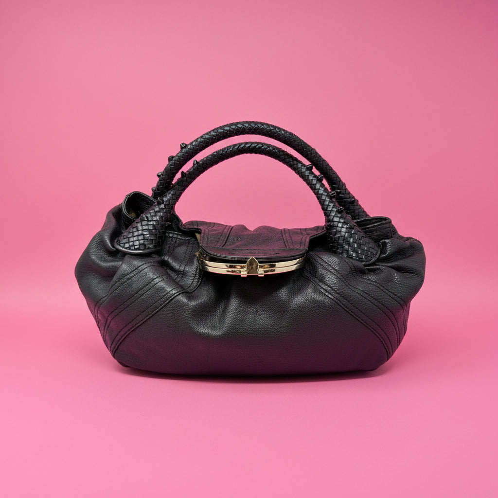 Fendi Spy Bag Black Leather