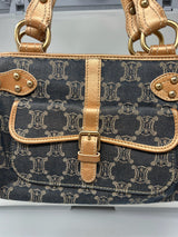 Celine Macadam Denim and Leather