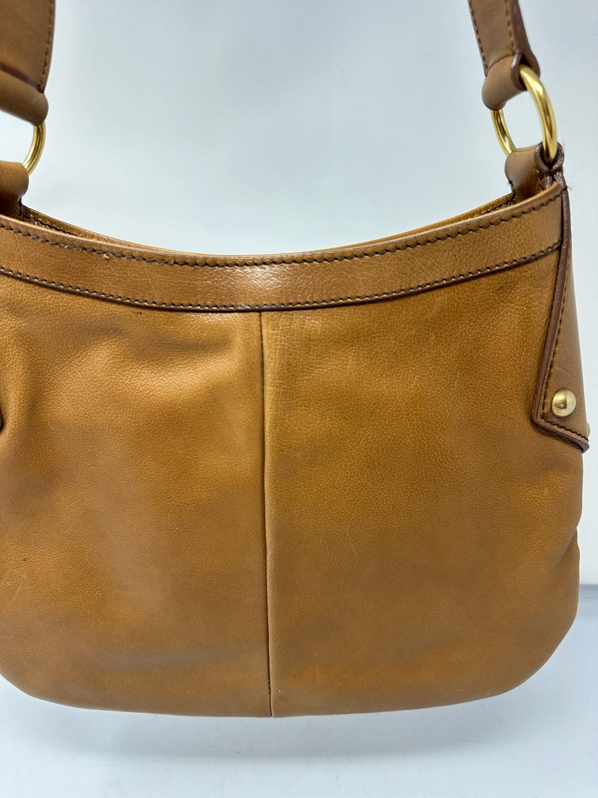 YSL Brown Leather Hobo