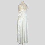 Embroidered lace trim gown