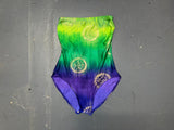 GOTTEX Green, Blue and Gold Strapless Swimsuit
