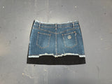 MOSCHINO Black and Denim Mini Skirt