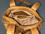 GUSTTO Bronze Metallic Leather Shoulder Bag