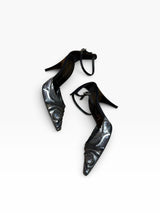 Casadei grey and silver sequin heels (5.5B)
