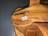 GUSTTO Bronze Metallic Leather Shoulder Bag