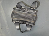Dark Grey Leather Shoulder Bag