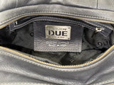 Dark Grey Leather Shoulder Bag